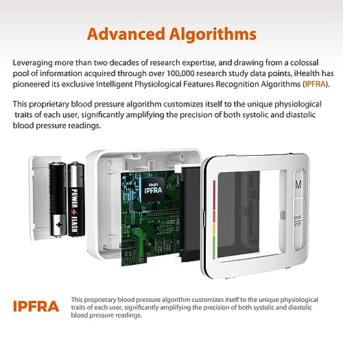 Ihealth Push Wrist Blood Pressure Monitor, Digital Bluetooth Blood Pressure Machine With Large Display And Portable Carrying Case For At Home And Travel Use #TOP4