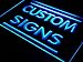 tm ADV PRO Custom Signs/Neon Signs/LED Signs/Edge Lit Signs/Your Own Design (16x12 inches, Blue)