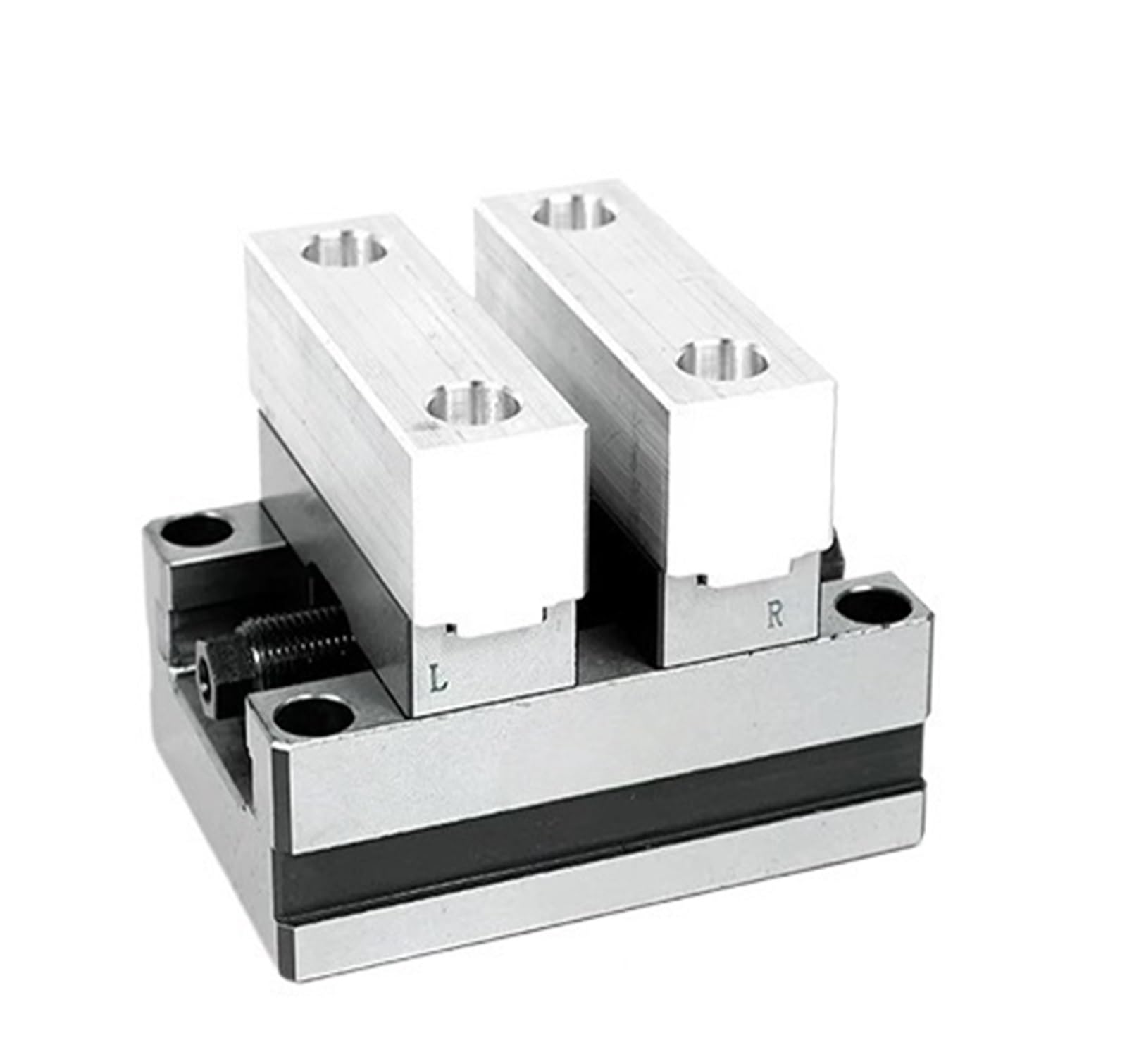 CNC Machining Fixture for Flat-Jaw Vise with Raised Zero Point ZY70-100 Self-Centering Vise (Soft-Jaw Type)