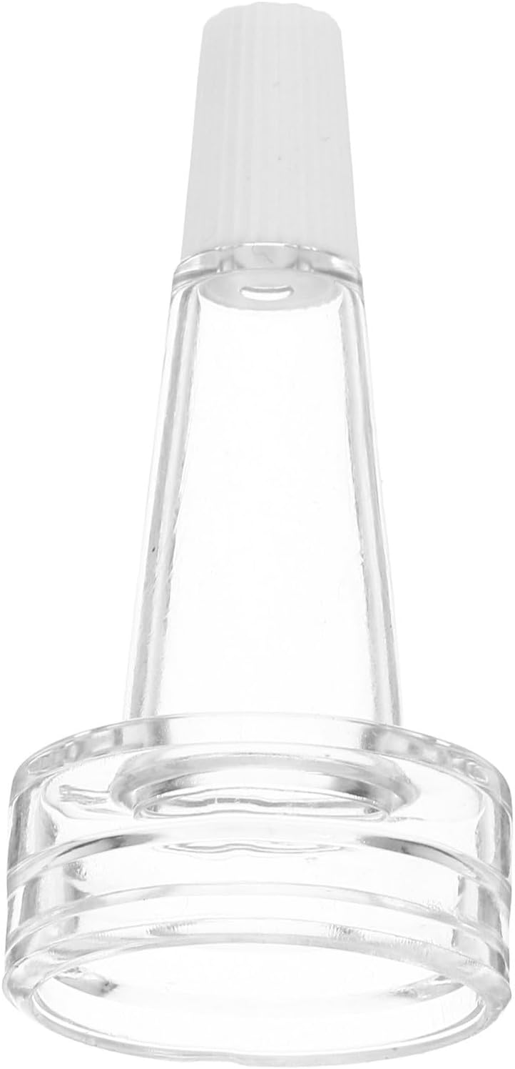 FENICAL Dropper Dispenser Cap, 20pcs Shunt Bottle Liquid Caps Vial Bottle Sealing Cover Clear Soft Tube Dropper Eyedropper Cover Ampoule Essence, Avoid Waste for Home Hospital Laboratory