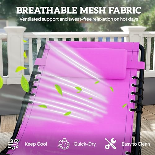 image for Outsunny Folding Chaise Lounge Chair, Patio Sun Tanning Chair, Outdoor