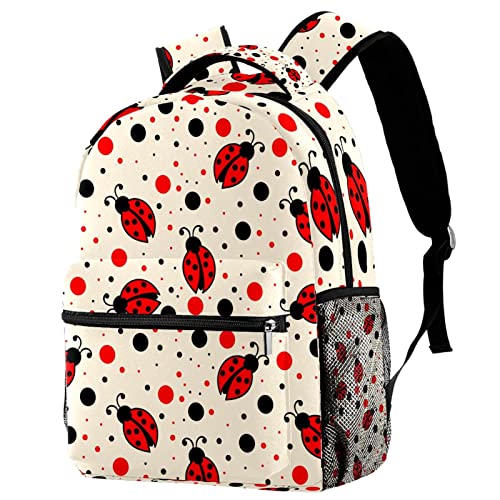 Sac à dos imperméable points de coccinelles pour protéger vos livres de la pluie