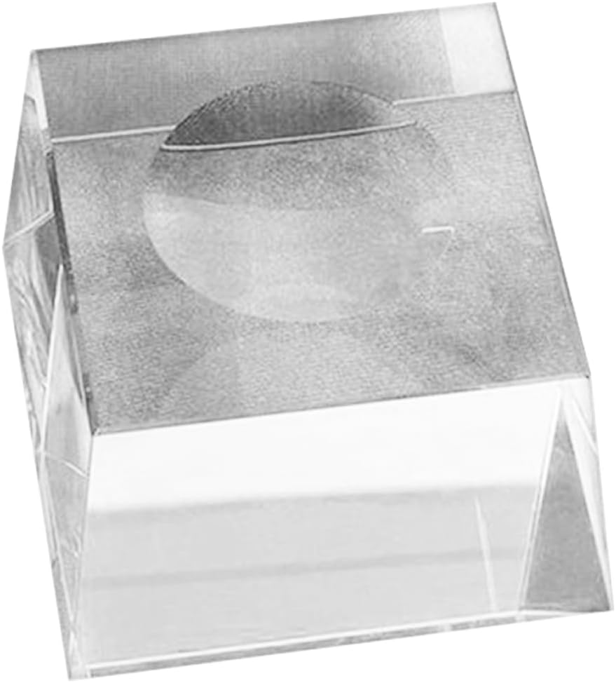 Levemolo Square Crystal Stand Base Holder for Display Pieces 2.5cm