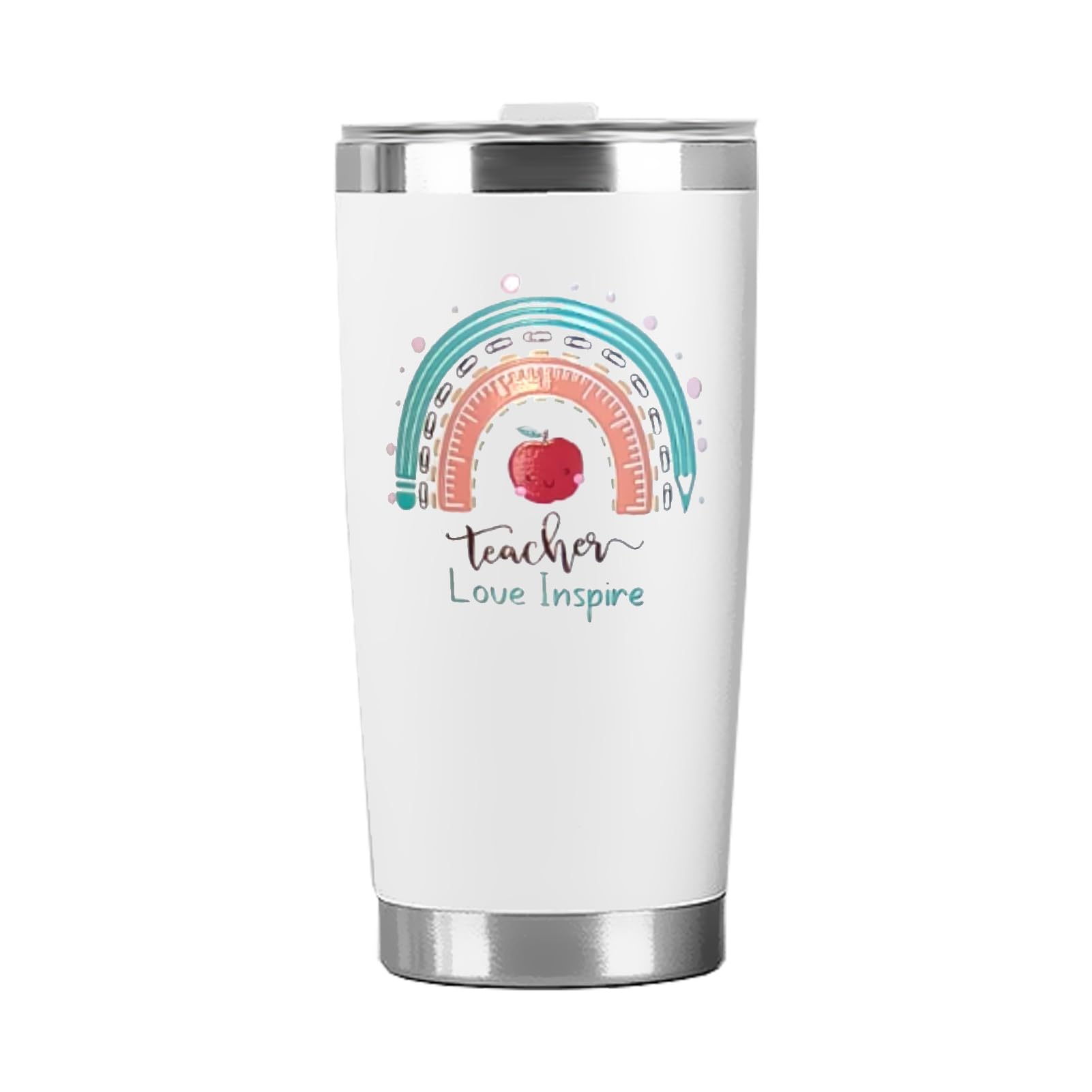 Tazza in vetro rosa delicato da 16 once con coperchio e cannuccia, barattolo per bere Clean Girl Aesthetic, regalo per la festa della mamma, per donne, infermieri e insegnanti
