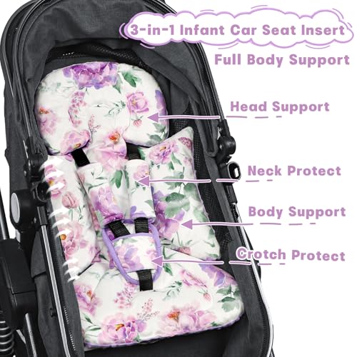 Insertos y cubiertas para asiento de bebé miniatura 4