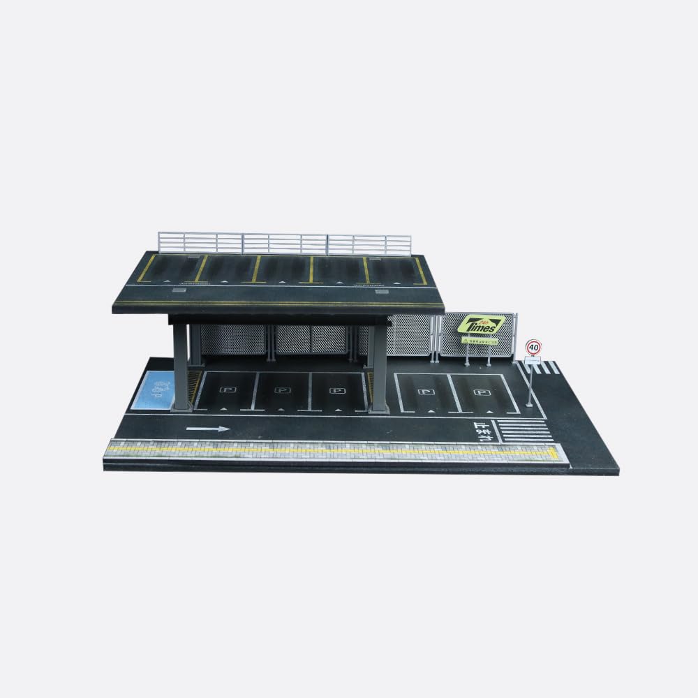 Amazon.com: MoreArt Steel Structure Parking Platform Diorama 1:64
