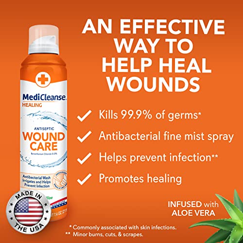 image for MediCleanse First Aid Antiseptic Wound Care, Prevents Infection, Helps