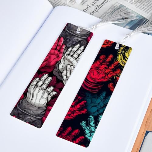 Marque-pages colorés avec mains priantes, le cadeau idéal pour lecteur - 5