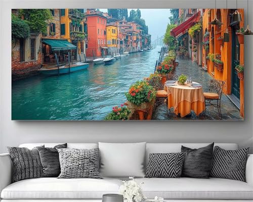 Broderie diamant Venise 70x210cm pour sublimer la décoration de votre salon