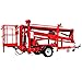 Heavy Duty Trailer-Mounted Articulating Boom Lift, Towable Aerial Platform Ideal for Construction Sites, Warehouse Logistics, and Industrial Facility Maintenance
