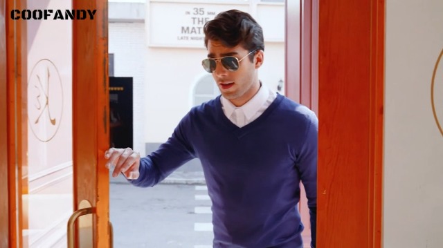 Maglione Uomo COOFANDY Con Scollo A V - Maglia Spessa, 100% Poliestere, Regular Fit - Foto 4