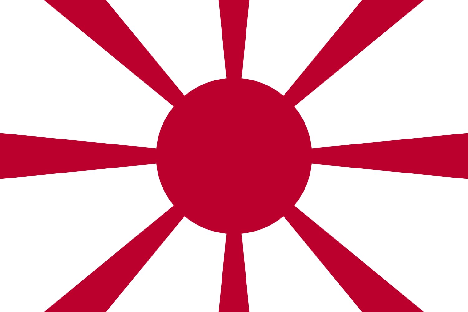 Drapeau Amiral Marine Impériale Japonaise grand modèle standard pour mât extérieur et collection