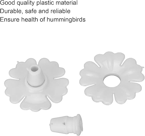Miniatura 2 de Piezas de repuesto para puerto de alimentación, flores de comedero seguro para colibríes, colores brillantes, atractivos, juego de 30 para