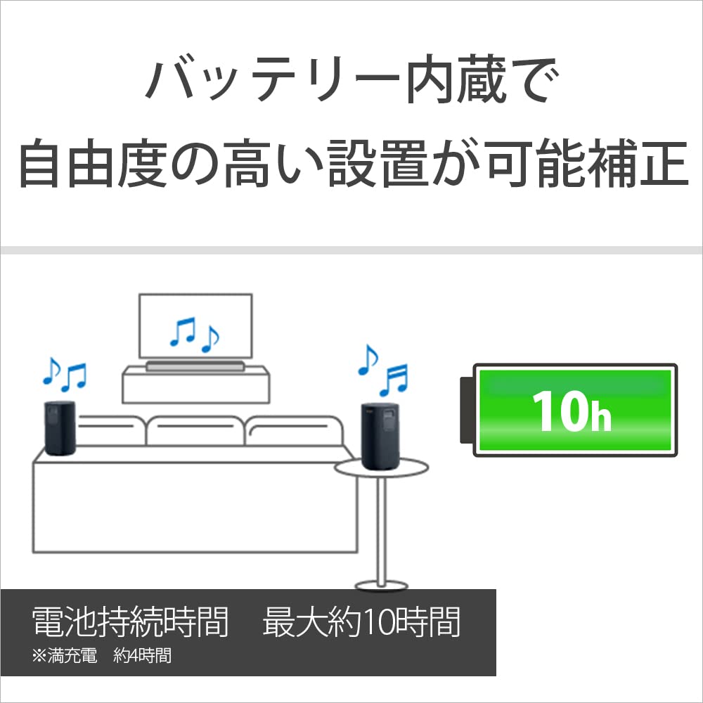 Amazon.co.jp: ソニー(SONY) リアスピーカー SA-RS5 バッテリー内蔵 