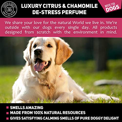 C&G Pets | De stress Perfume Dog Spray 250ml | Dog Perfume | Dog Cologne For Calming Nervous and Anxious Puppy | Citrus Chamomile Essential Oils - Image 5