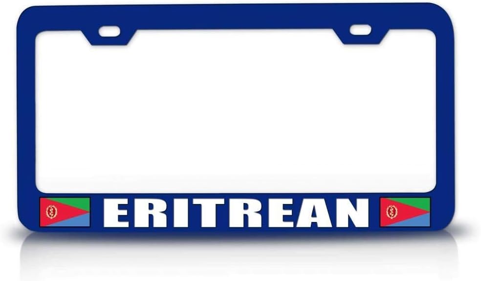 Eritrean Flag Metal Car SUV Truck License Plate Frame Bu f12