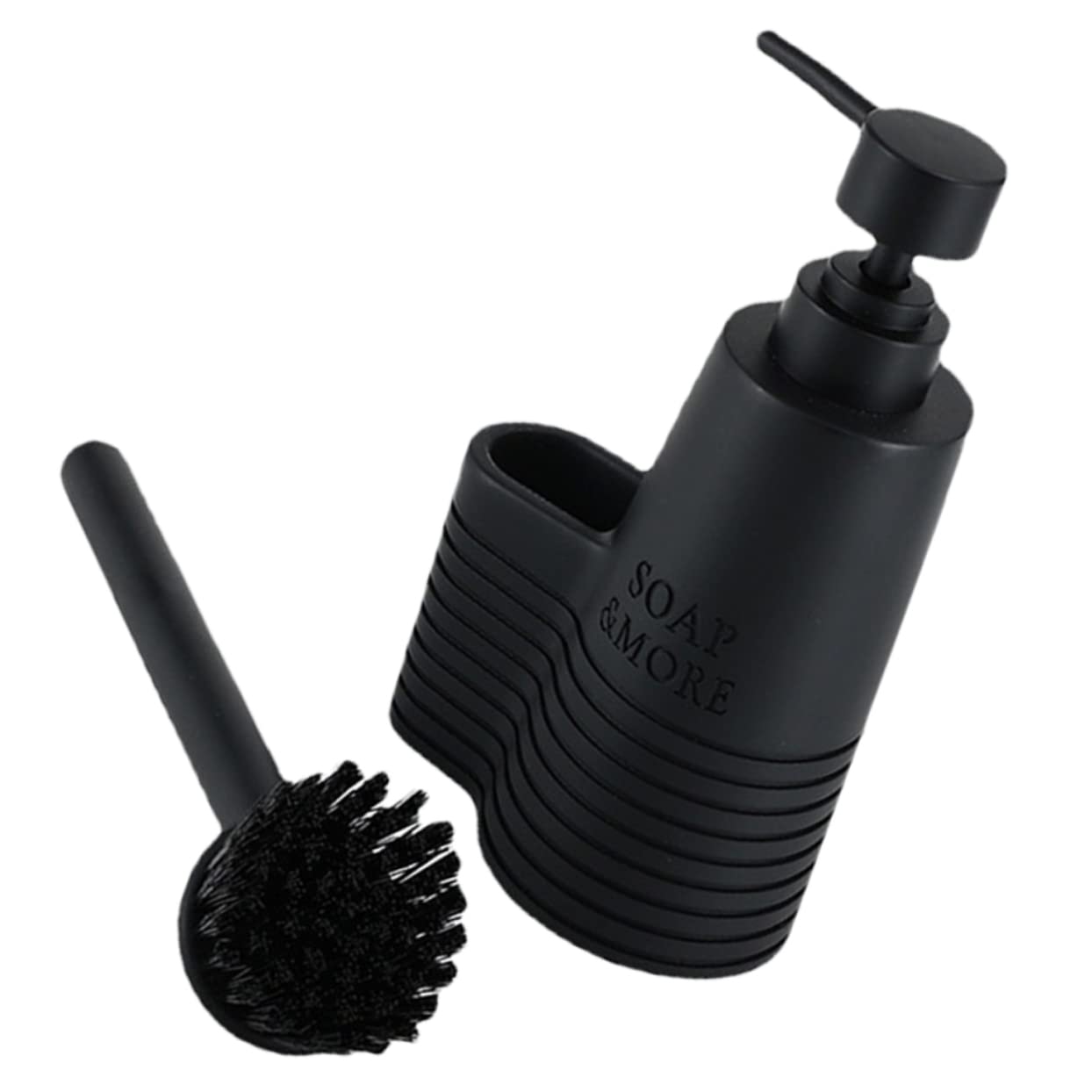 Alipis Kitchen Soap Dispenser Set Foam Pump Refill Liquid Soap for Sink Cleaning Brush Holder