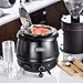SYBO SB-6000 Commercial Grade Soup Kettle with Hinged Lid and Detachable Stainless Steel Insert Pot for Restaurant and Big Family, 10.5 Quarts, Black