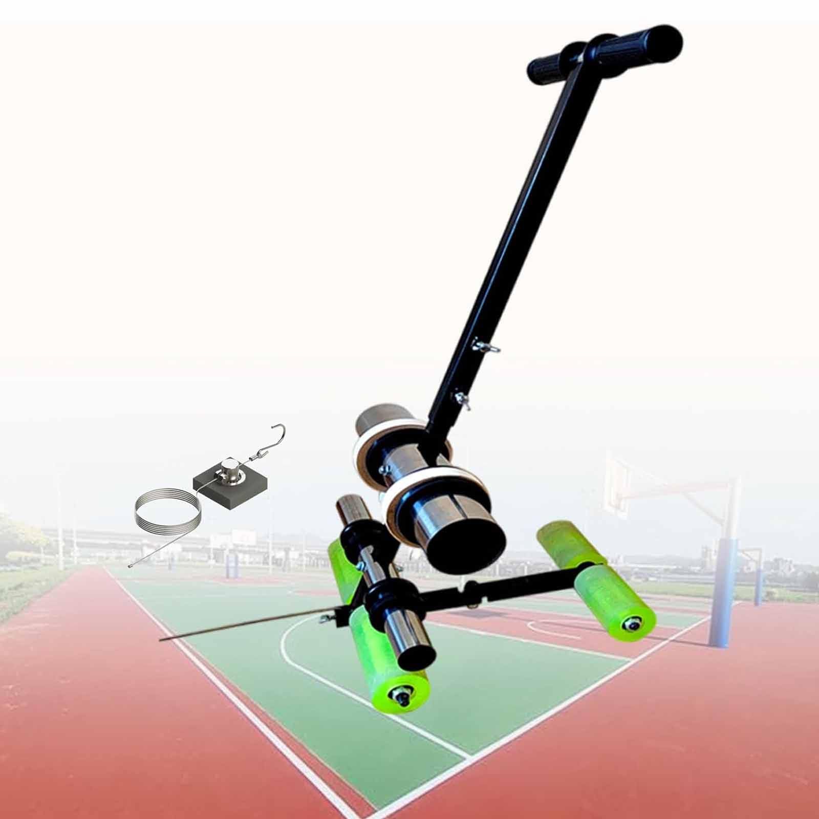 Scribing Tool,Hand Push Floor Marking Tool, Basketball Court Marking Kit, Tape Marking Machine,with Marking Tape Roller, Circle Drawing Kit,for Driveway, Asphalt, Easy to Use