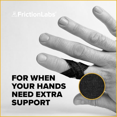 Image of Friction Labs Athletic Finger Tape - Rock Climbing Tape for Skin Protection - 1.5 inch Zinc Oxide Tape - Protective Sports Tape - Easy Tear, Strong Stick - Recyclable Packaging - 10 Yards