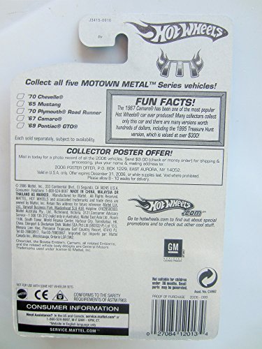 Hot Wheels 2006 Motown Metal '67 Camaro 4 of 5 miniatura 4