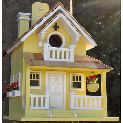 Backyard Garden Bird Cottage in Yellow Cover