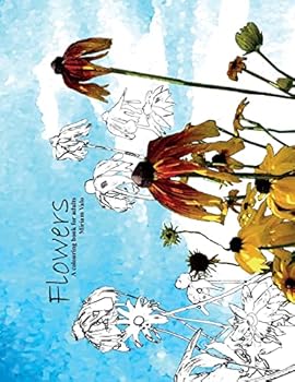 Paperback Flowers: Colouring book for adults Book