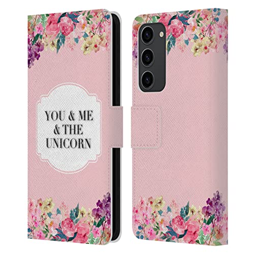 Housse cuir Samsung Galaxy S23+ 5G抗震防刮 Licorne Fleurs Monika Strigel