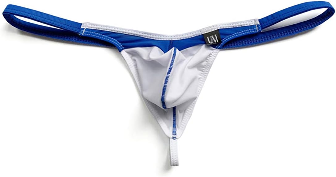 COMLIFE Men's Low Waist Ice Silk G-String Thongs Underwear Bulge Pouch T-Back Lingerie Thongs Underwear - Image 3