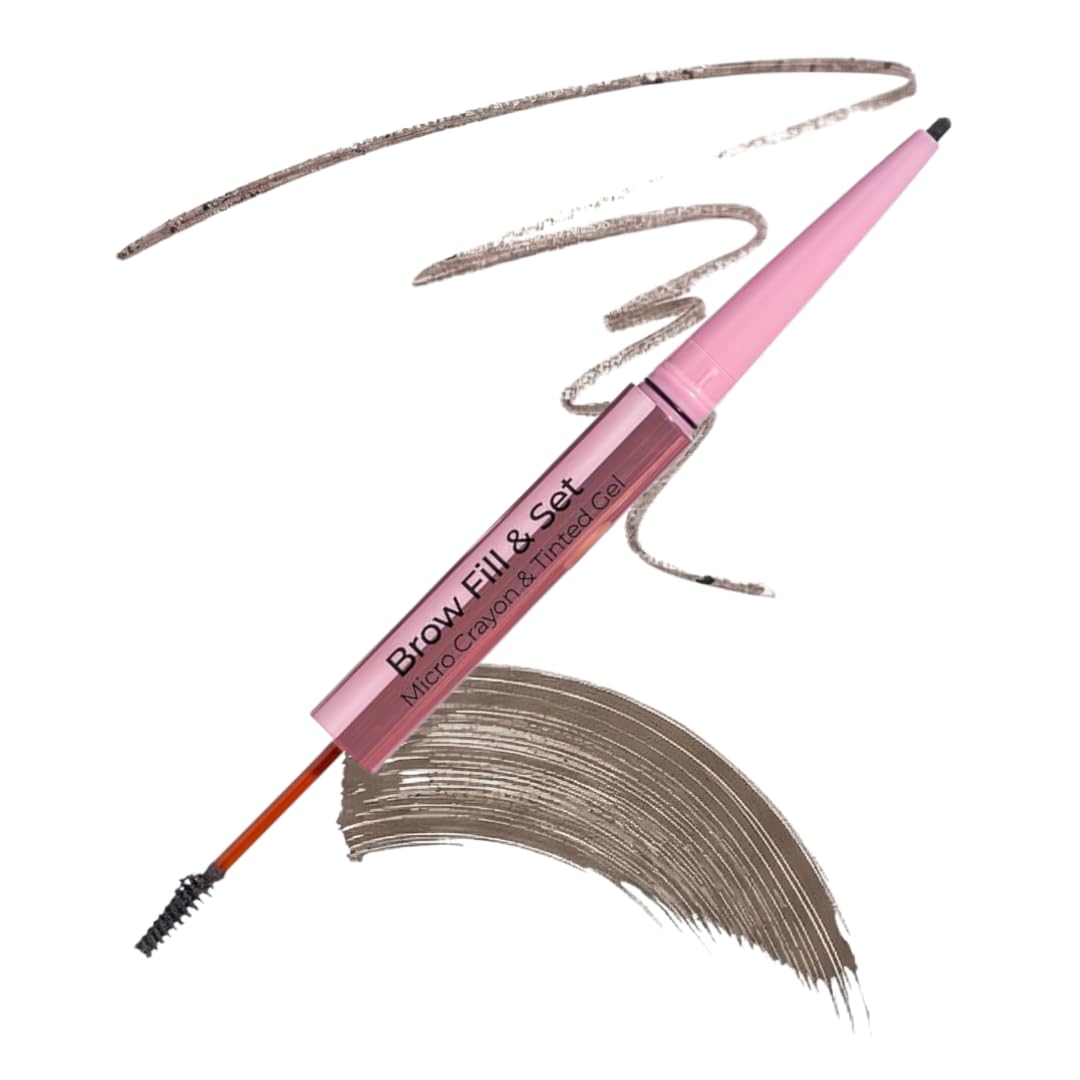 MCoBeauty Brow Fill and Set - Light Medium For Women 0.048 oz Eyebrow