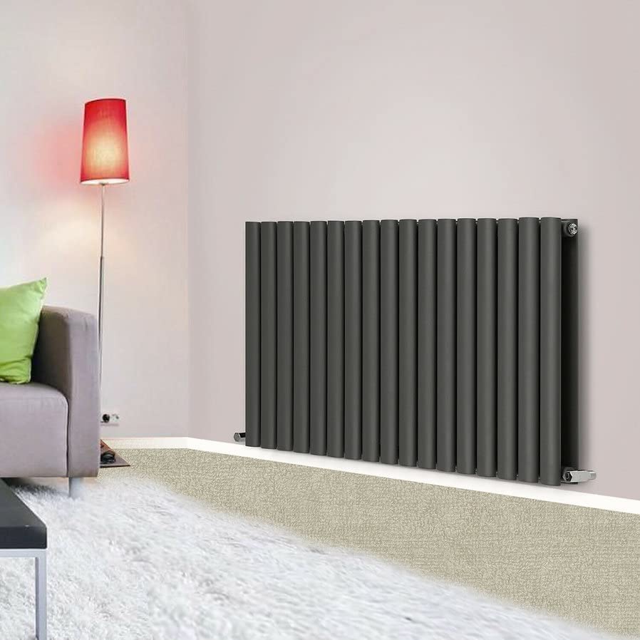 Radiateur à panneau plat fini le froid anthracite 600 x 1003 mm