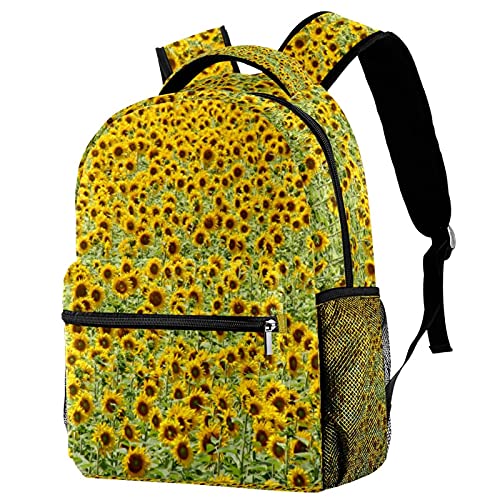 Sac à dos tournesol avec porte-bouteille, grand volume pour voyage