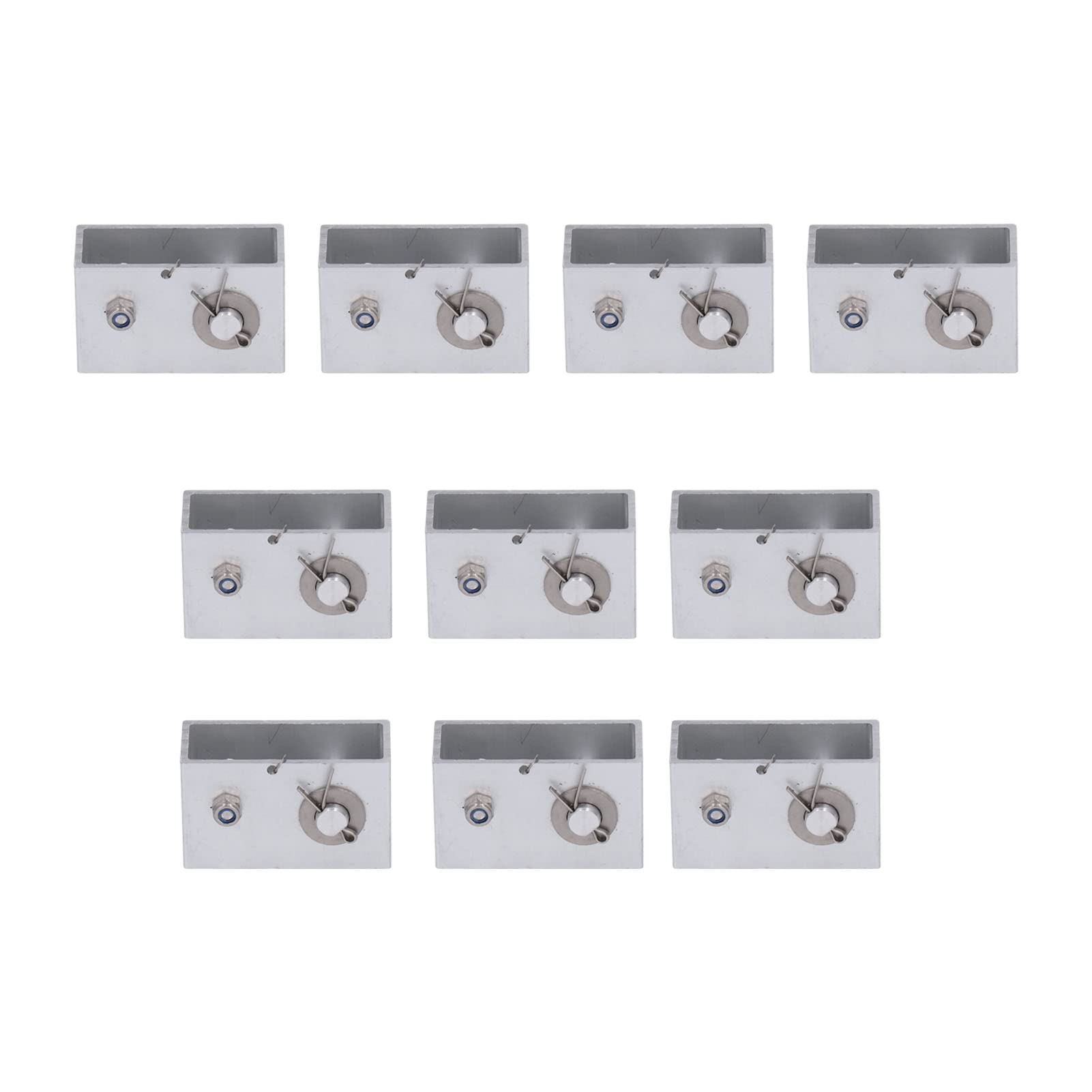 TANIQIACA 10pcs Electric Fence Wire Tensioner Aluminum Alloy Tension Fence Inline Tightener Anti Theft Alarm for Farm Safety