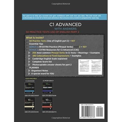 C1 ADVANCED Use of English (Open Cloze Part 2): 50 Practice Tests for the Cambridge exam