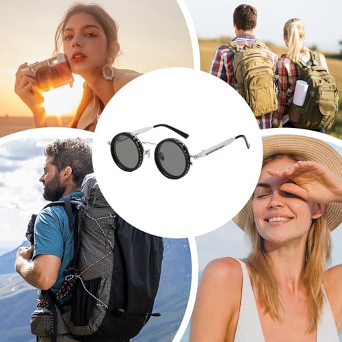 Gafas de sol polarizadas redondas anti reflejos para senderismo y playa 4