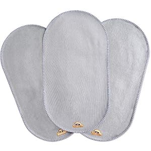 BlueSnail Waterproof Changing Pad Liners 3 Count (14″X26.5″, Gray) Bassinet Pad Liner