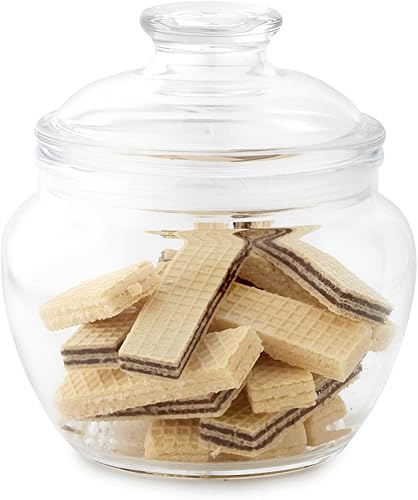 Miniatura 5 de Huang Acrylic Tarro acrílico para galletas de 140 onzas con tapa, tarro de boticario, sin BPA e inastillable, ideal para bufés de dulces, exhibición