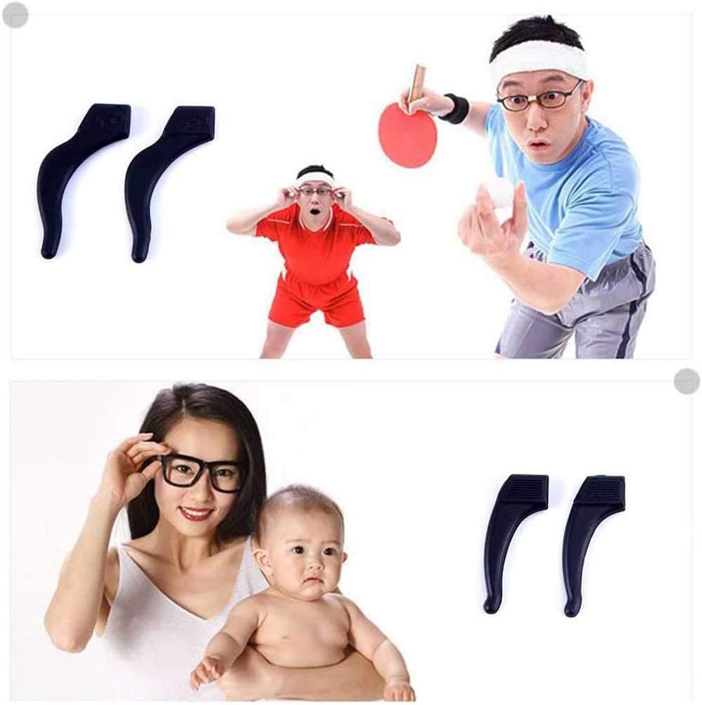 Hot Deals Glasses Ear Grip, Eyeglasses Sleeve Retainer, Silicone Ear Grip Hook Sunglasses Accessories Eyeglasses Legs Stand Support Sports Eyeglass Strap Holder Eyewear For Unisex Adult Child