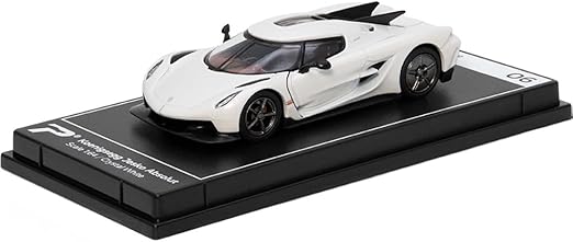 1:64 Scale Koenigsegg Jesko Absolut Crystal White Hypercar League Collection No.6