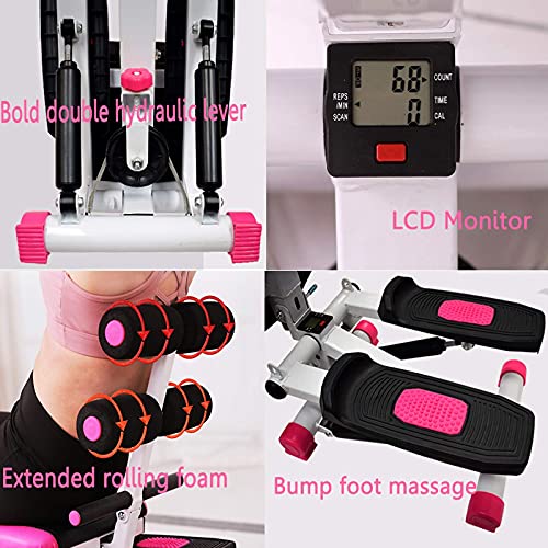 Image of 2in1 Twister Stepper Machine V-Type Sport Mode Clim Machine with Resistance Bands Sliming Fitness Equipment for Beginners and Advanced Users