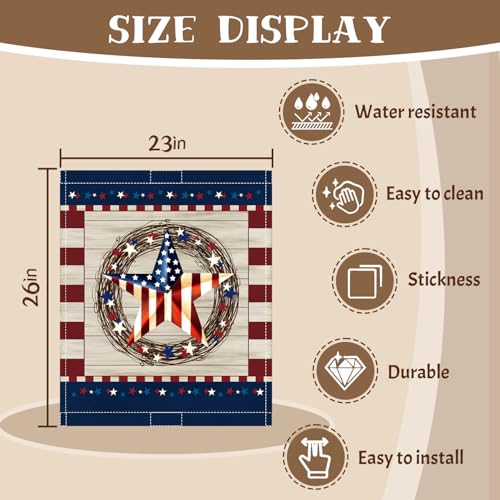 Image of 4th of July Dishwasher Magnet Cover, American USA Flag Patriotic Decor Dishwasher Magnetic Covers 250th Anniversary Summer Dishwasher Magents Covers Refrigerator Sticker Fridge Panel Decal