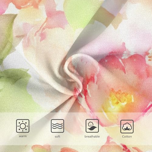 Fun Print Girls Underwear Toddlers 2t Cotton Panties Little Girl Peony Flowers Peach Pink Kids Undies Briefs3