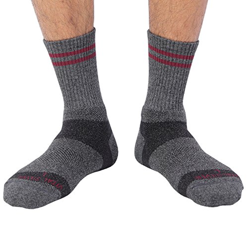 Vital Salveo-Charcoal Outdoor Merino Wool Hiking Socks, Dark Grey (Crew)2