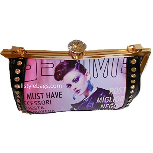LOEM Image Magazine black bling party evening Bag Handbag bling Rhinestone Clutch2