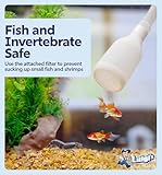 Luigi's Syphon Fish Tank Cleaner for Aquarium - Filtered Hand Vacuum Syphon Pump - 3-in-1 Water Changer and Gravel Washer for Fish Tank - Fish Tank Cleaning Kit - Image 5
