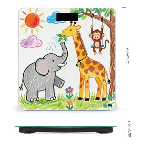 Báscula digital de baño con pantalla LCD y base antideslizante miniatura 2