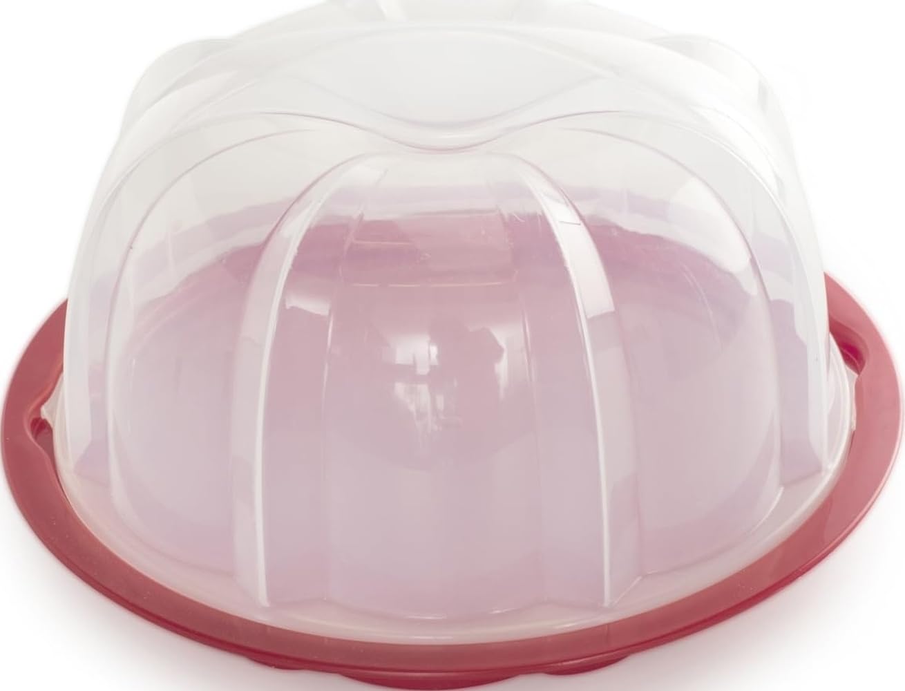 Nordic Ware 50022 Support à gâteau translucide sans BPA avec base à verrou tournant, accessoires de pâtisserie de qualité supérieure pour servir et stocker des gâteaux Bundt, fabriqué aux États-Unis