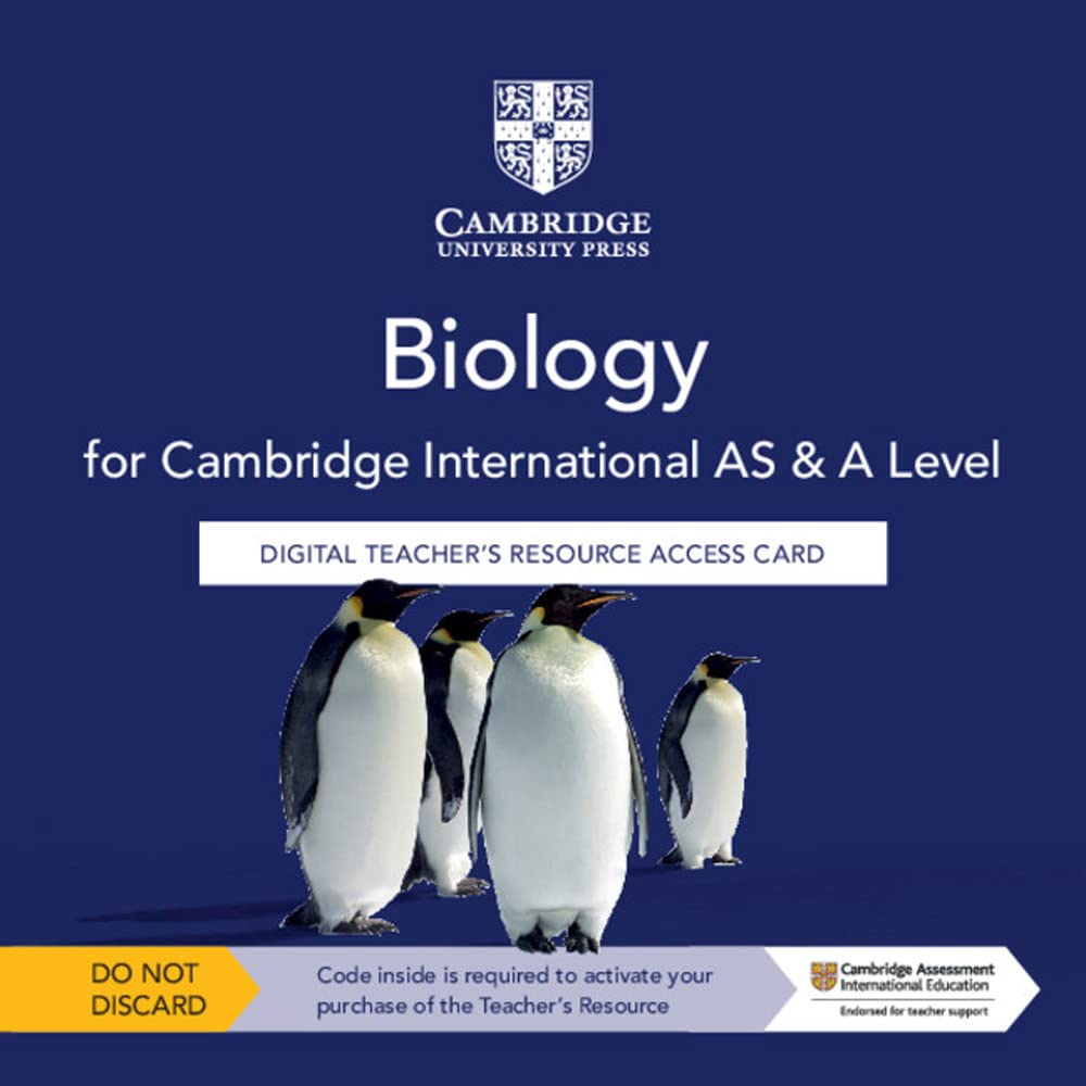 Cambridge International As + a Level Biology Digital Teacher's Resource Access Card