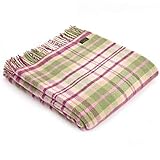 Tweedmill Cottage Pink Check Blanket