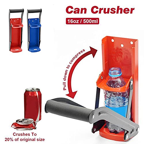Can Crushers for Recycling,Wall Mounted Recycling Can Tool with Bottle Opener,Can Crusher for Beer 16oz/500ml,2in1 Heavy Duty Tin Can Crusher,Can Smasher,Plastic Bottles Crusher for Recycling - Image 4